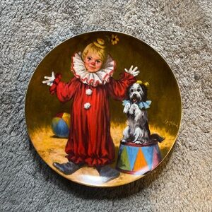 "Tommy the Clown" collector plate is